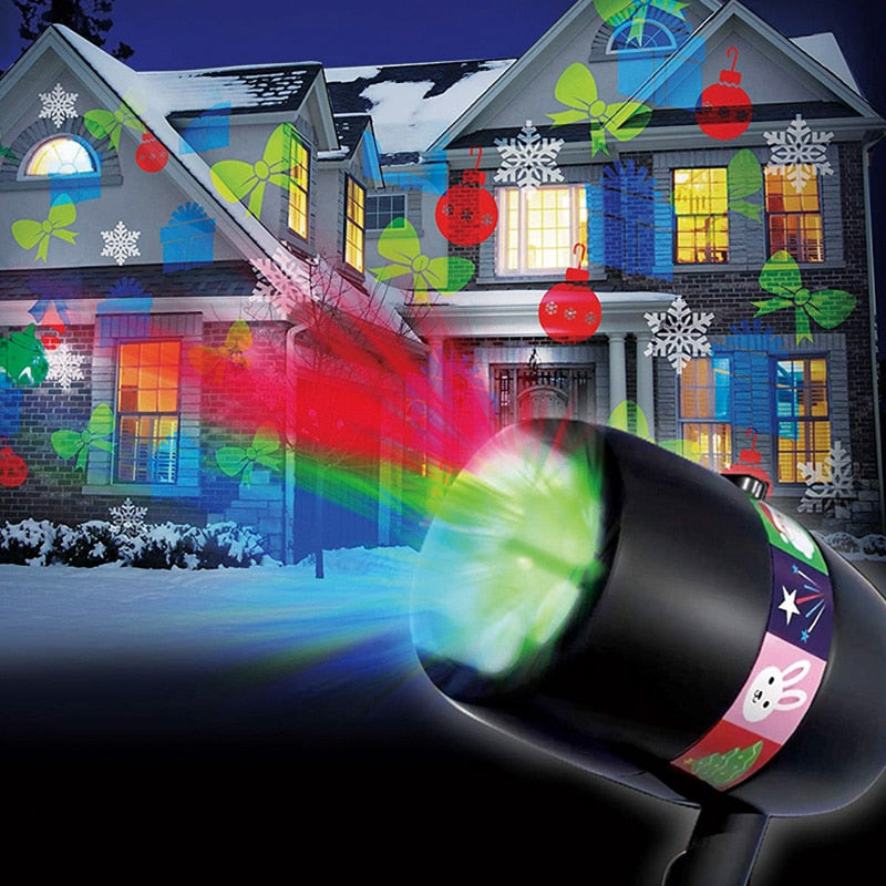 LED Magic Light Projector – with 12 Moving Light Patterns