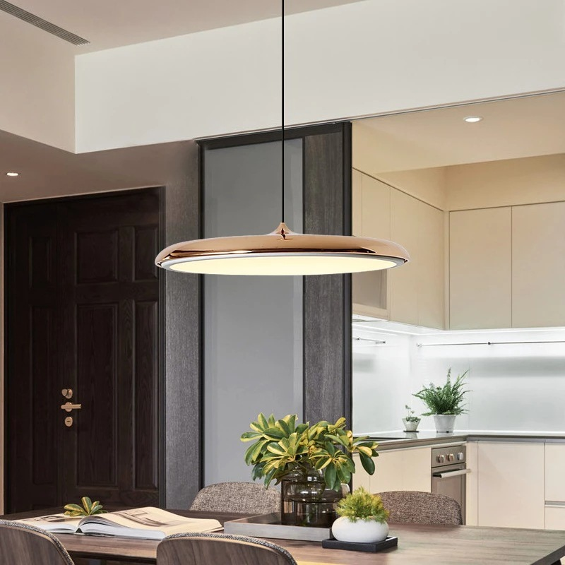 LED Pendant Light with Adjustable Cable – Scandinavian Aluminum Lighting for Kitchen and Dining Room