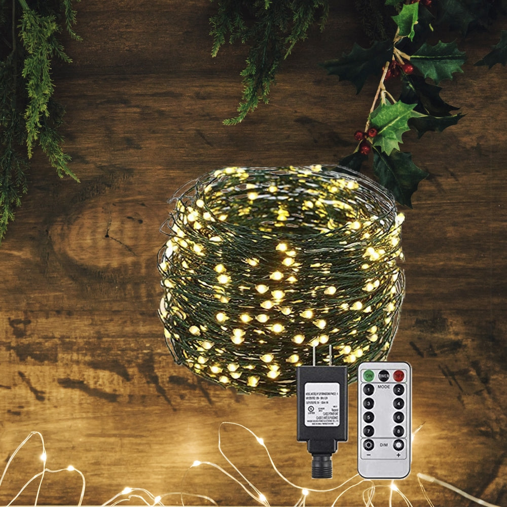 LED String Light with Remote Control and 8 Light Settings - 30/40/50 Meters -