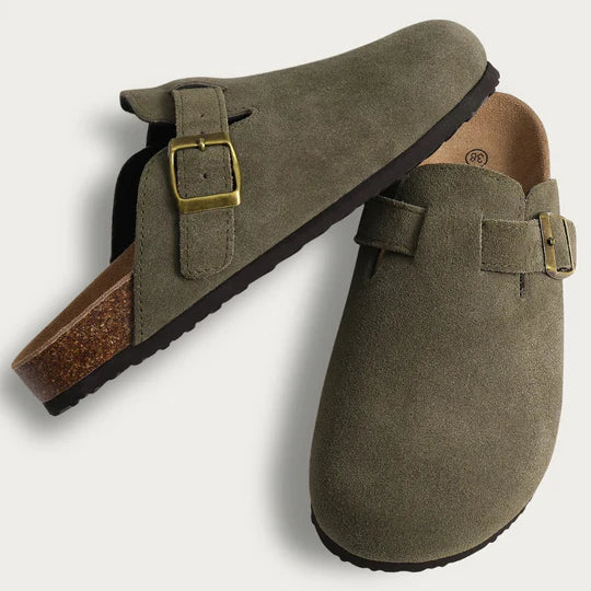 Leila | Women's Adjustable Buckle Clogs – Fleek Fit