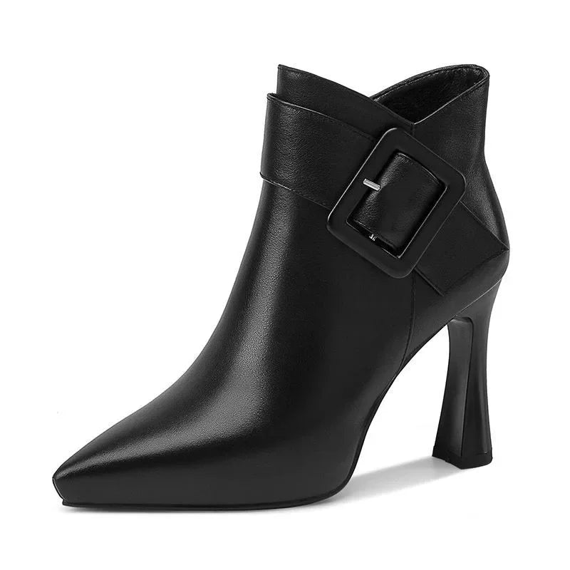Image of Lena | Women's Pointed Toe Heeled Ankle Boots