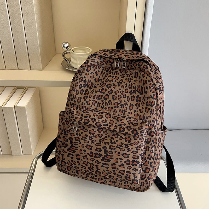 Leopard Print Backpack