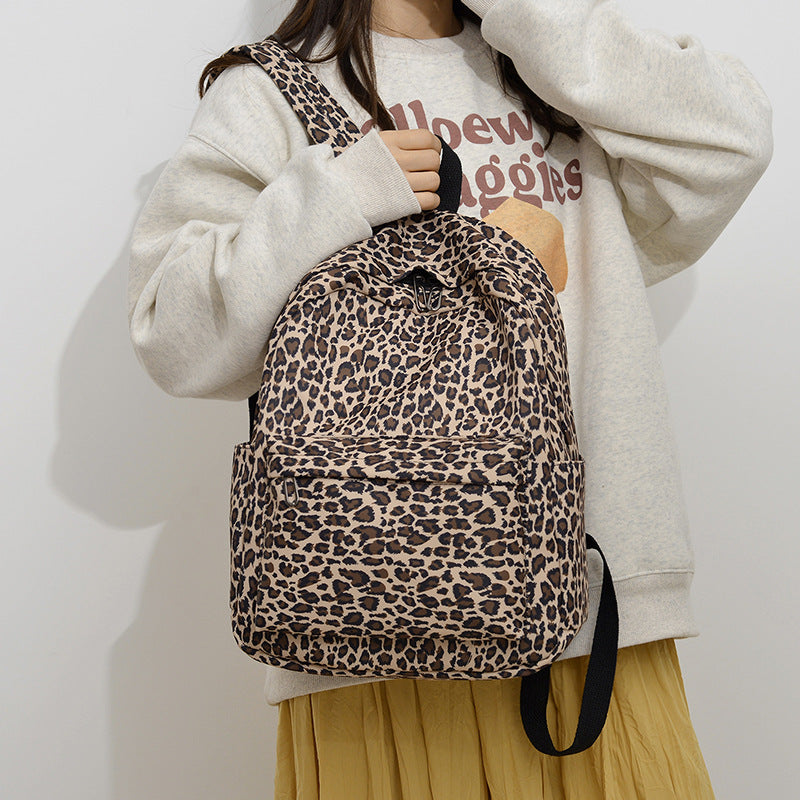 Leopard Print Backpack