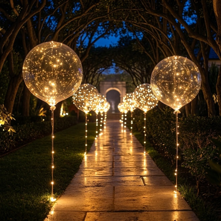 Light-Up Balloons – Party Decorations with Warm Glow | Set of 10
