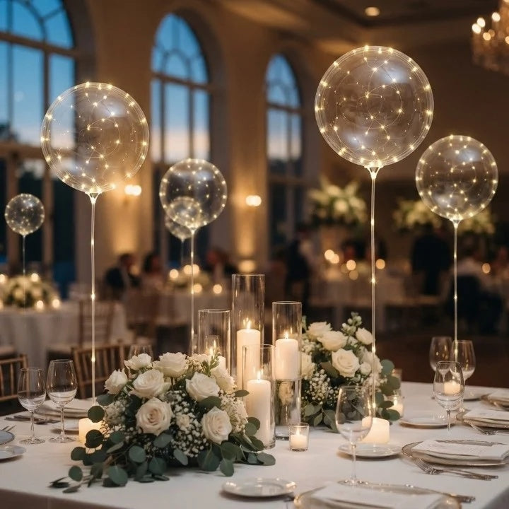 Light-Up Balloons – Party Decorations with Warm Glow | Set of 10
