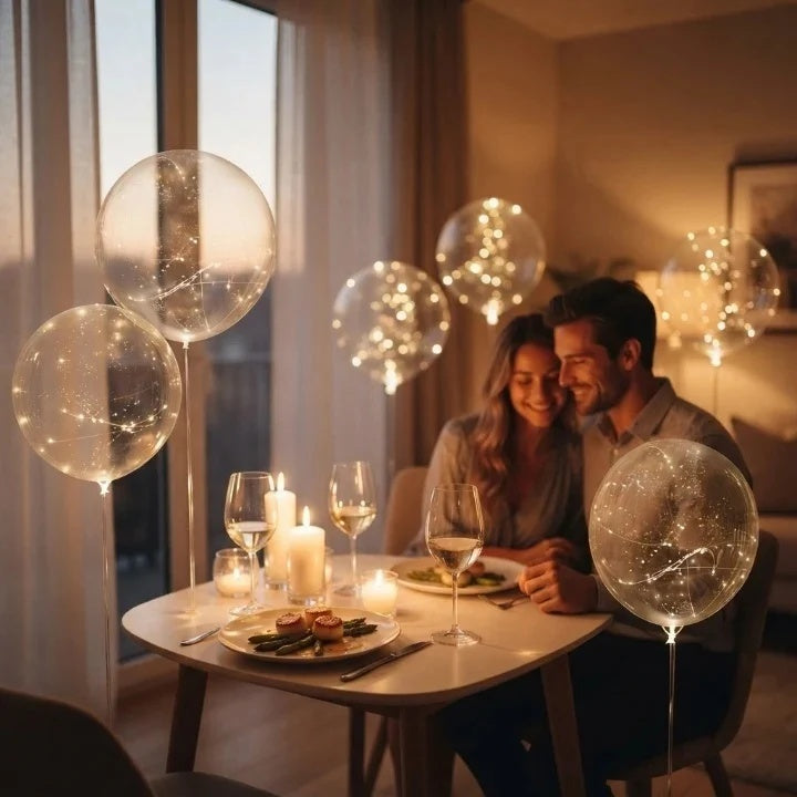 Light-Up Balloons – Party Decorations with Warm Glow | Set of 10