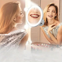 Lighted Magnifying Suction Cup Mirror