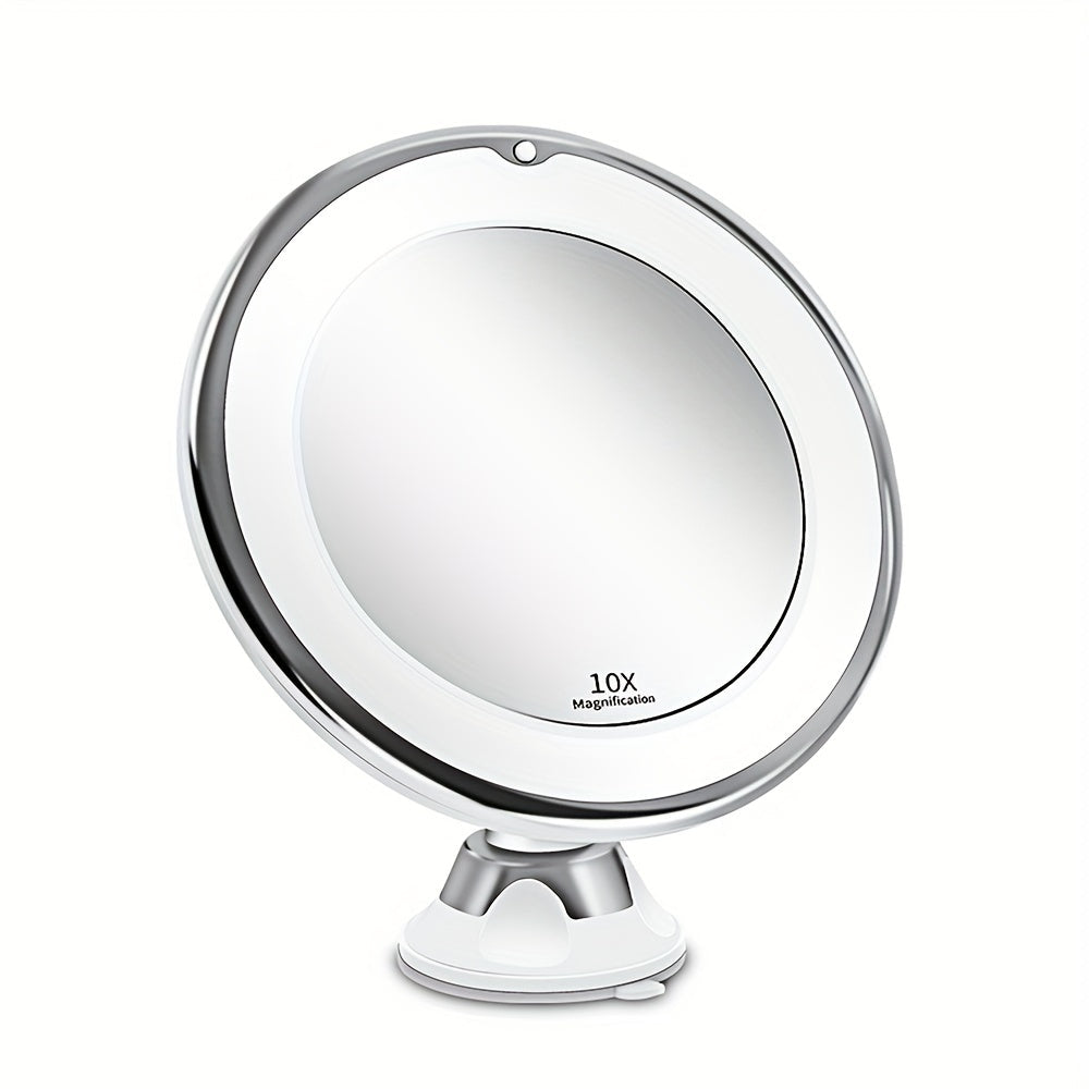 Lighted Magnifying Suction Cup Mirror