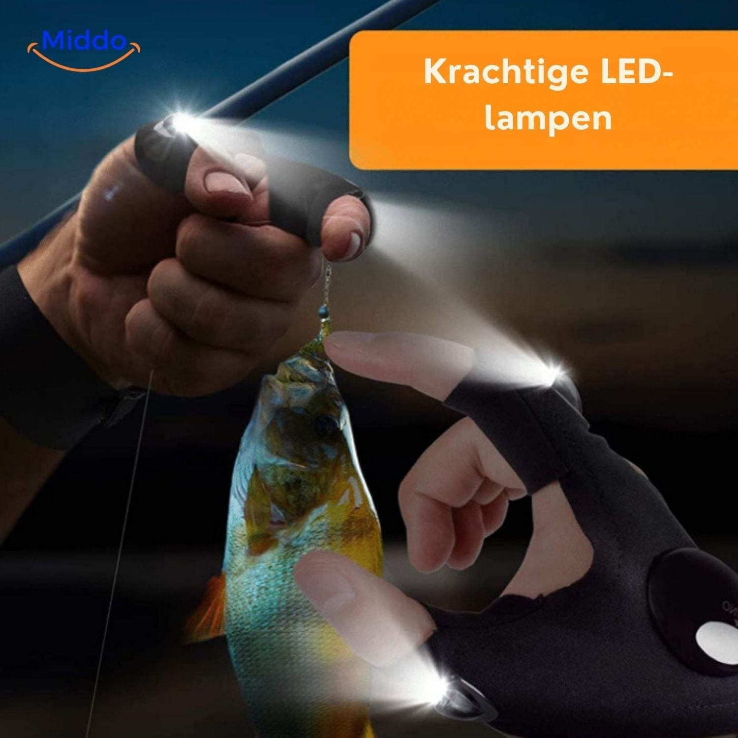 LightGrip™ Gloves | LED Lighting for Night Running, Biking, and Fishing!