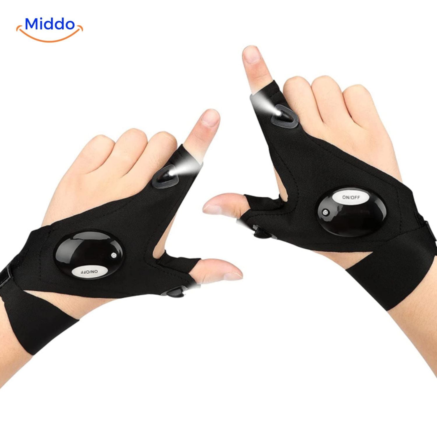 LightGrip™ Gloves | LED Lighting for Night Running, Biking, and Fishing!
