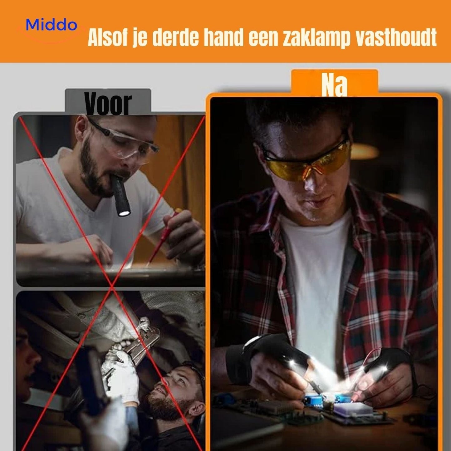 LightGrip™ Gloves | LED Lighting for Night Running, Biking, and Fishing!