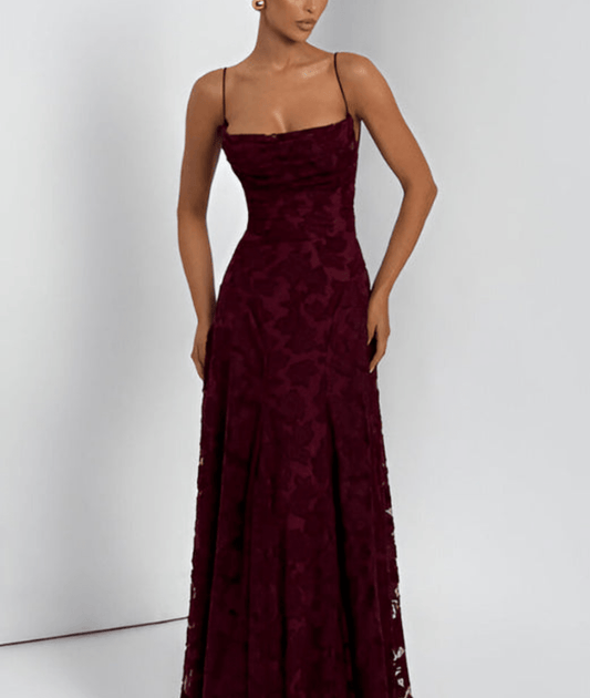 Image of Lilly | Women's Spaghetti Strap A-Line Maxi Dress