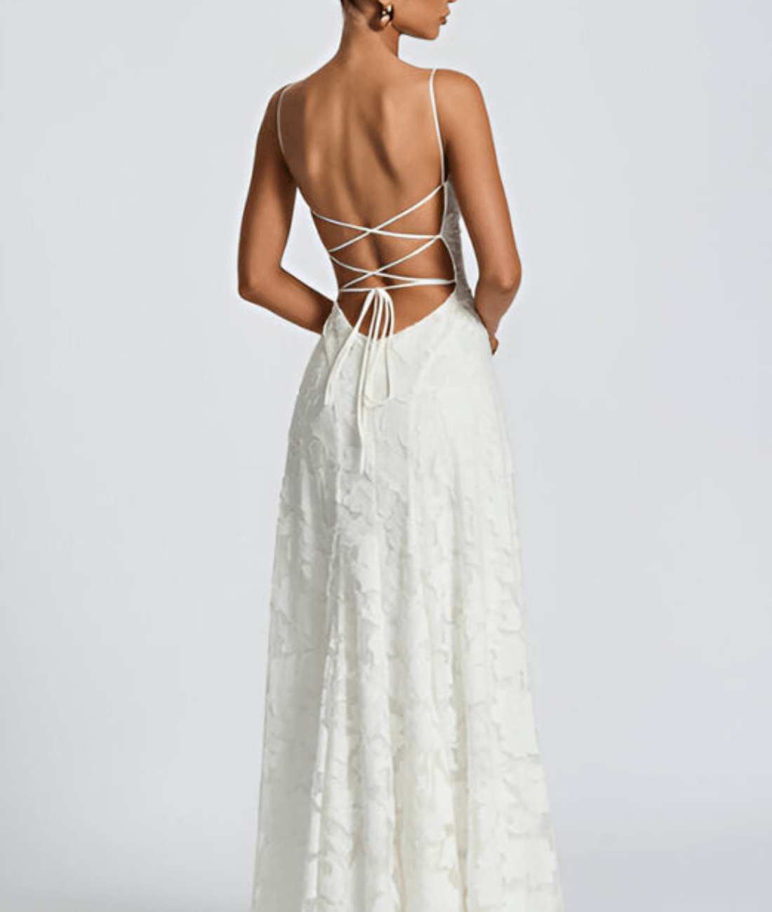 Image of Lilly | Women's Spaghetti Strap A-Line Maxi Dress