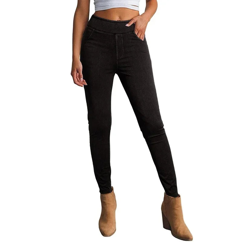 Image of Lisa | Women's High-Waisted Pull-On Skinny Jeans