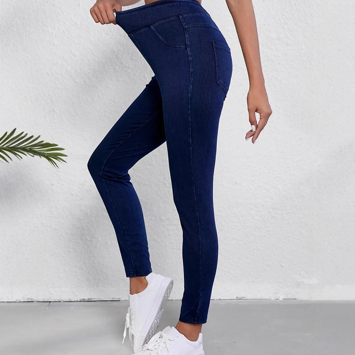 Image of Lisa | Women's High-Waisted Pull-On Skinny Jeans