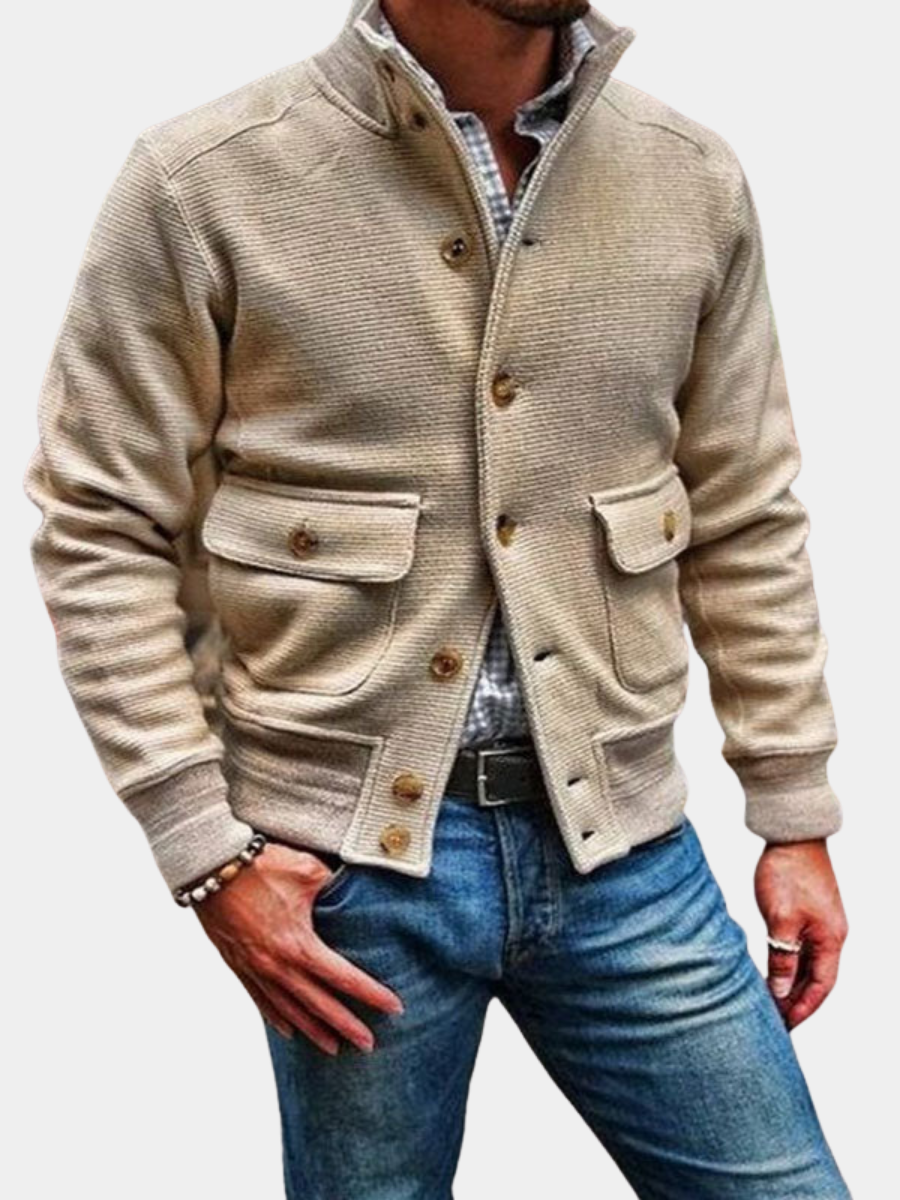 Image of Logan | Men's Button-Front Casual Jacket