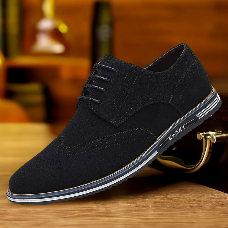 Image of Logan | Men's Wingtip Lace-Up Oxford Shoes