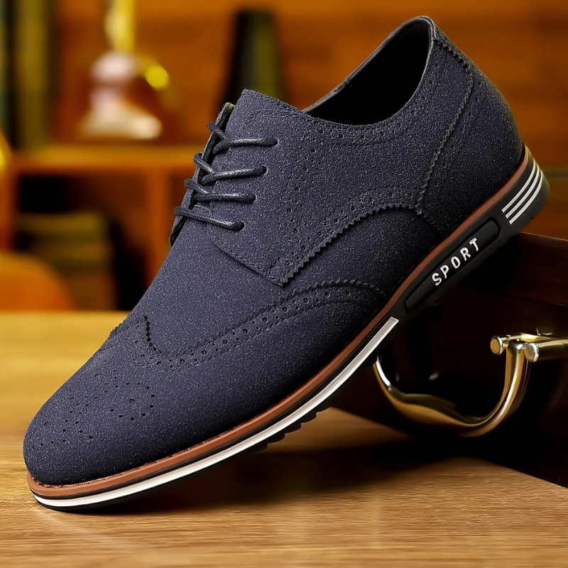 Image of Logan | Men's Wingtip Lace-Up Oxford Shoes