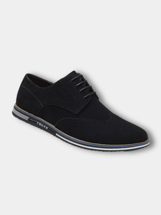 Image of Logan | Men's Wingtip Lace-Up Oxford Shoes
