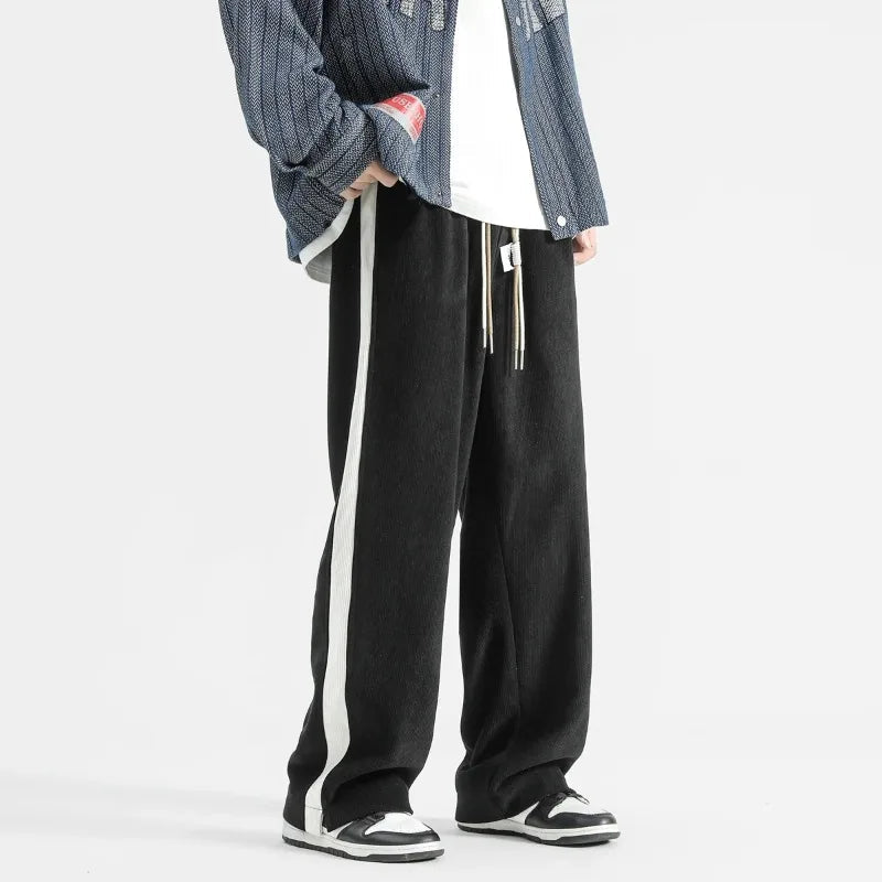 Image of Logan | Unisex Loose-Fit Corduroy Sweatpants