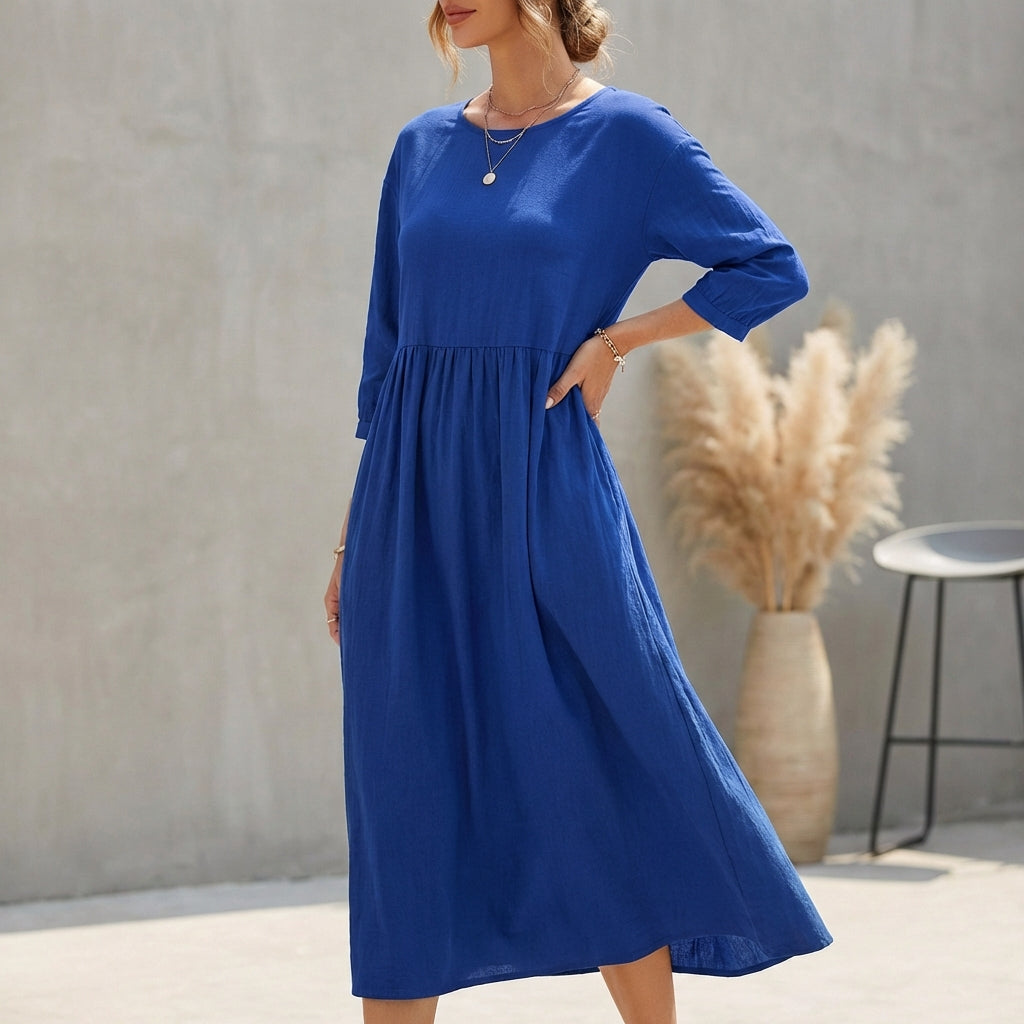 Image of Lola | Women's A-Line Midi Dress