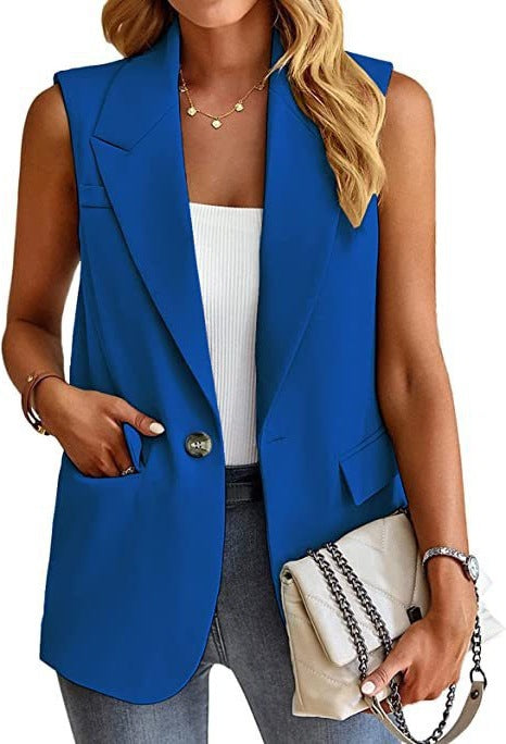Image of Lola | Women's Tailored Sleeveless Blazer Vest