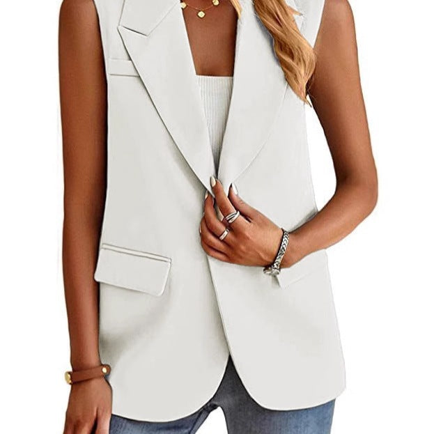 Image of Lola | Women's Tailored Sleeveless Blazer Vest