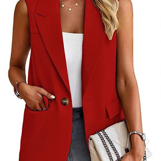 Image of Lola | Women's Tailored Sleeveless Blazer Vest