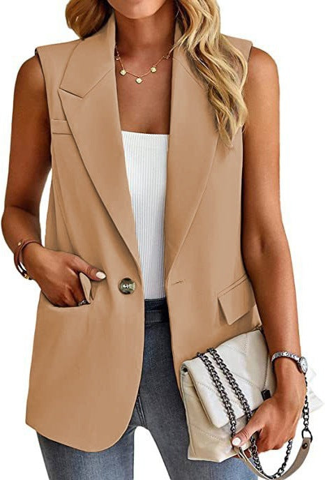Image of Lola | Women's Tailored Sleeveless Blazer Vest