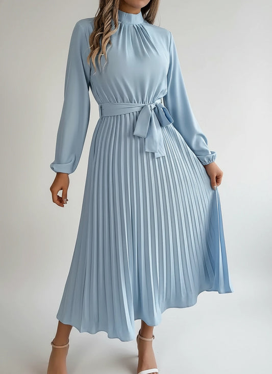 Long Sleeve A-Line Midi Dress for Women