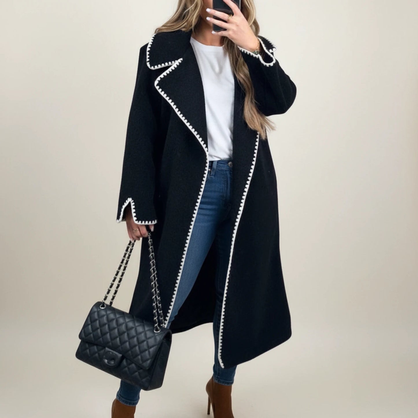 Longline Winter Coat for Women