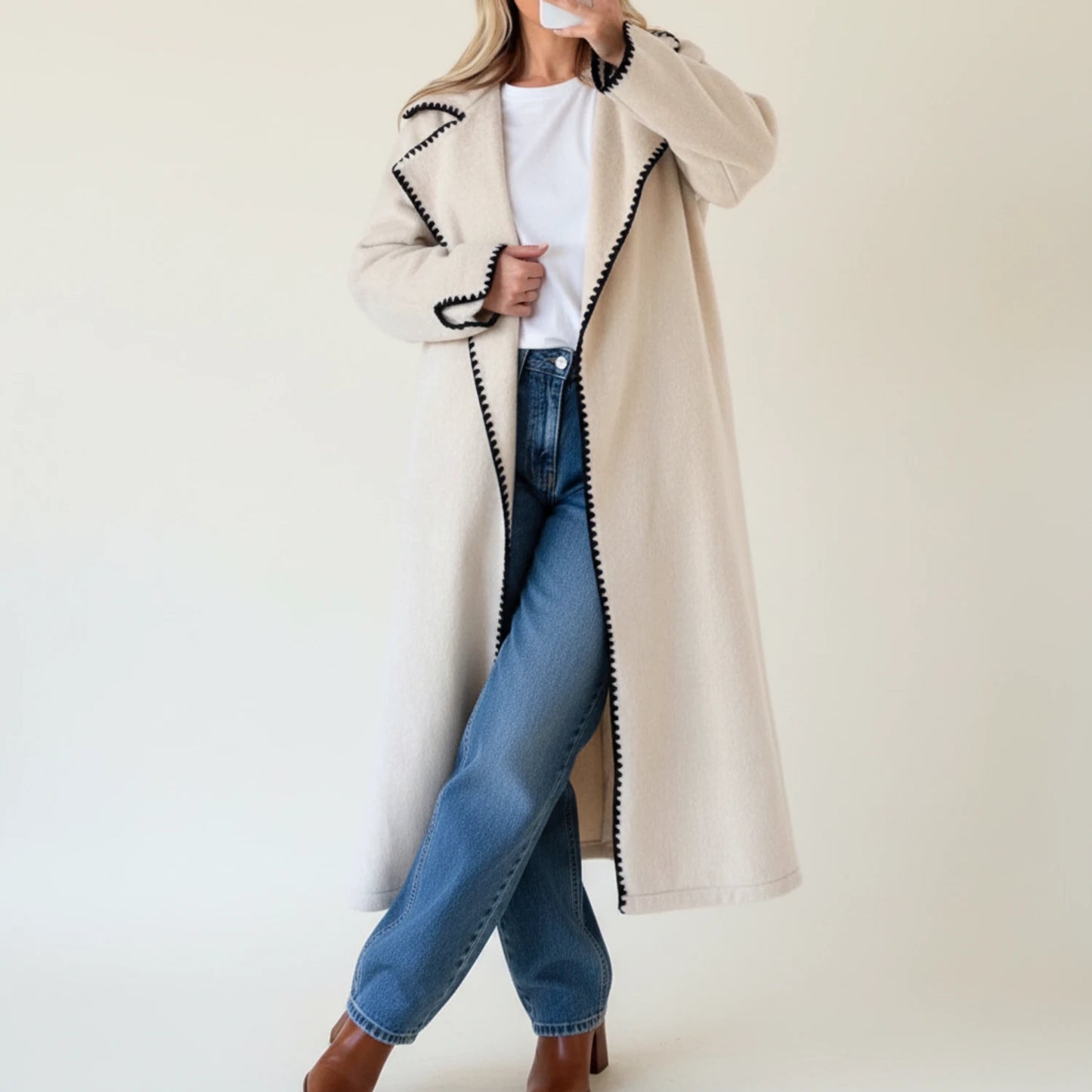 Longline Winter Coat for Women