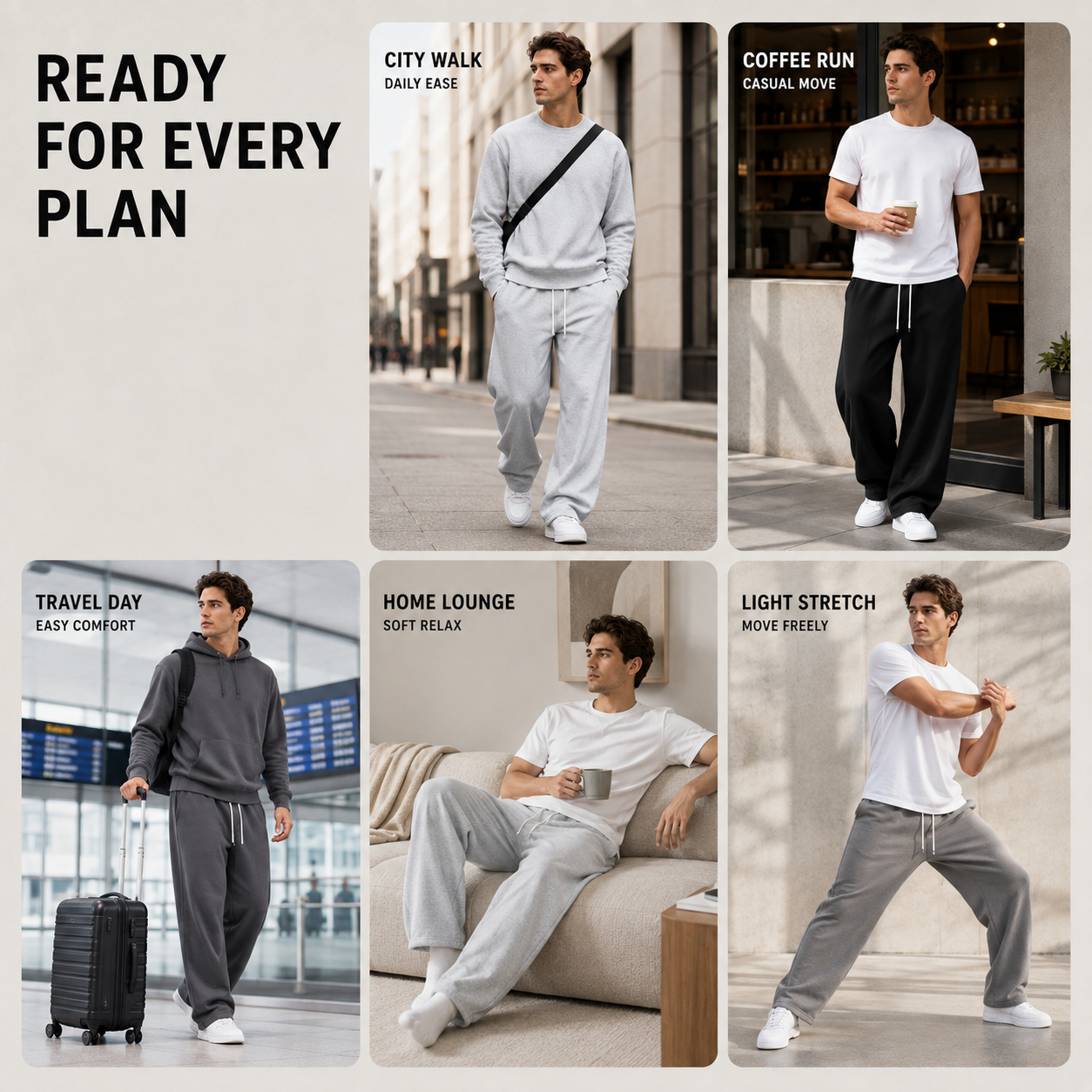 Loose Full-Length Joggers