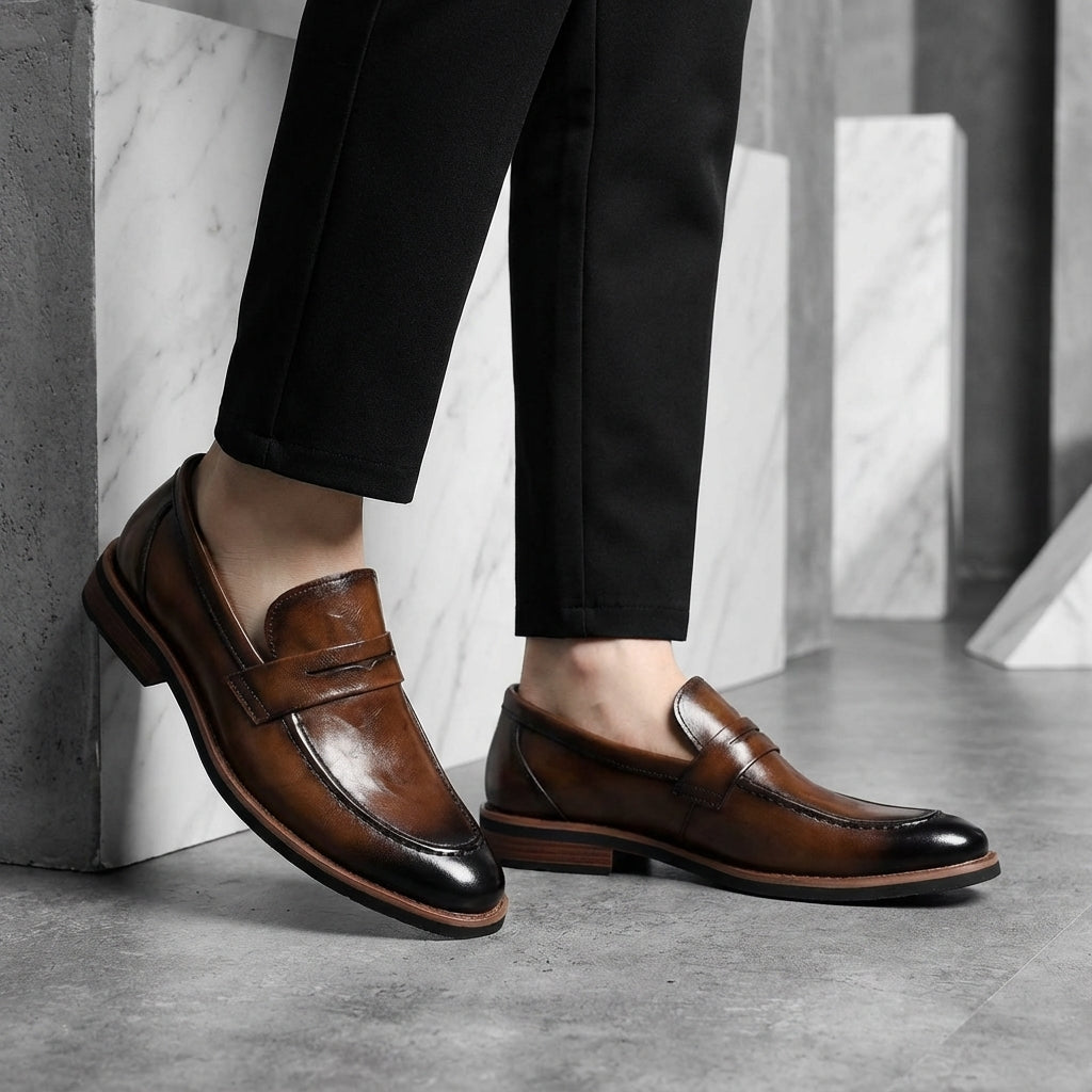 Image of Louis | Men's Penny Loafer Slip-On Dress Shoes