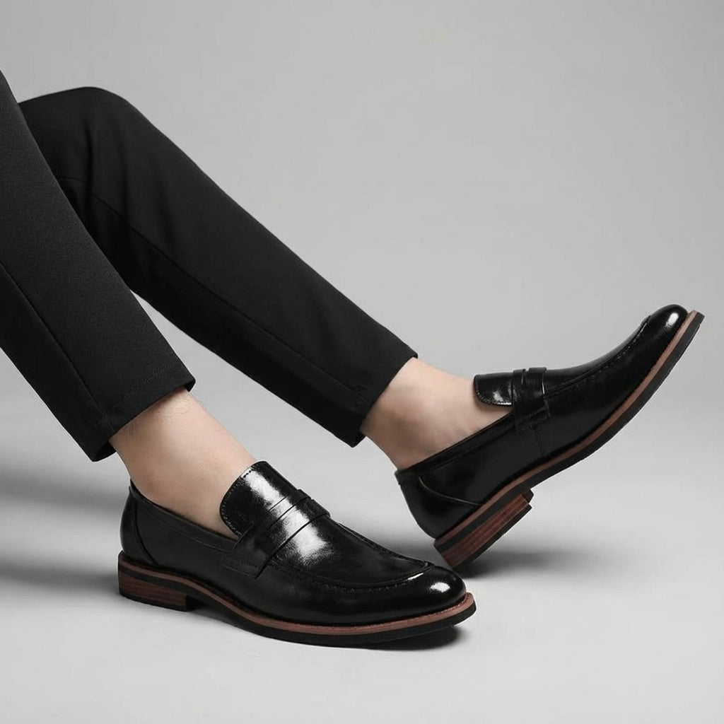 Image of Louis | Men's Penny Loafer Slip-On Dress Shoes