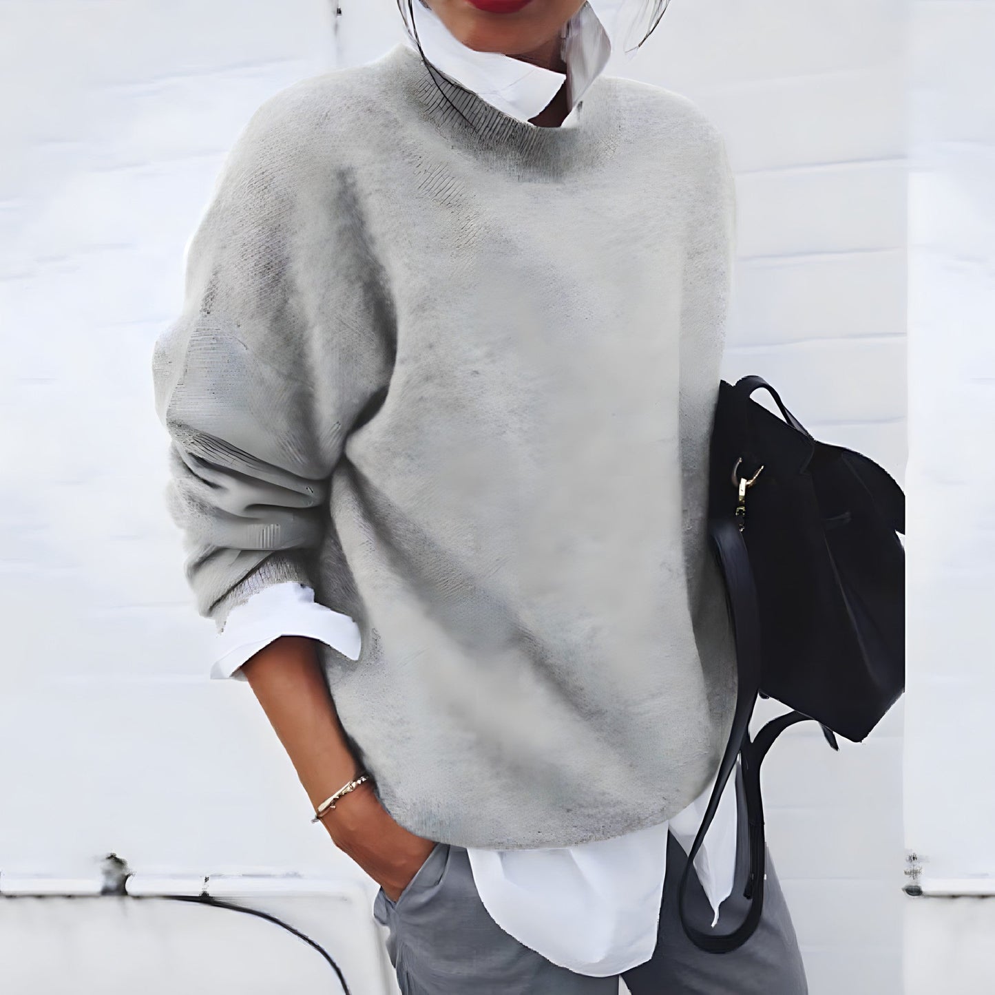 Image of Lucille | Women's Oversized Crewneck Sweater