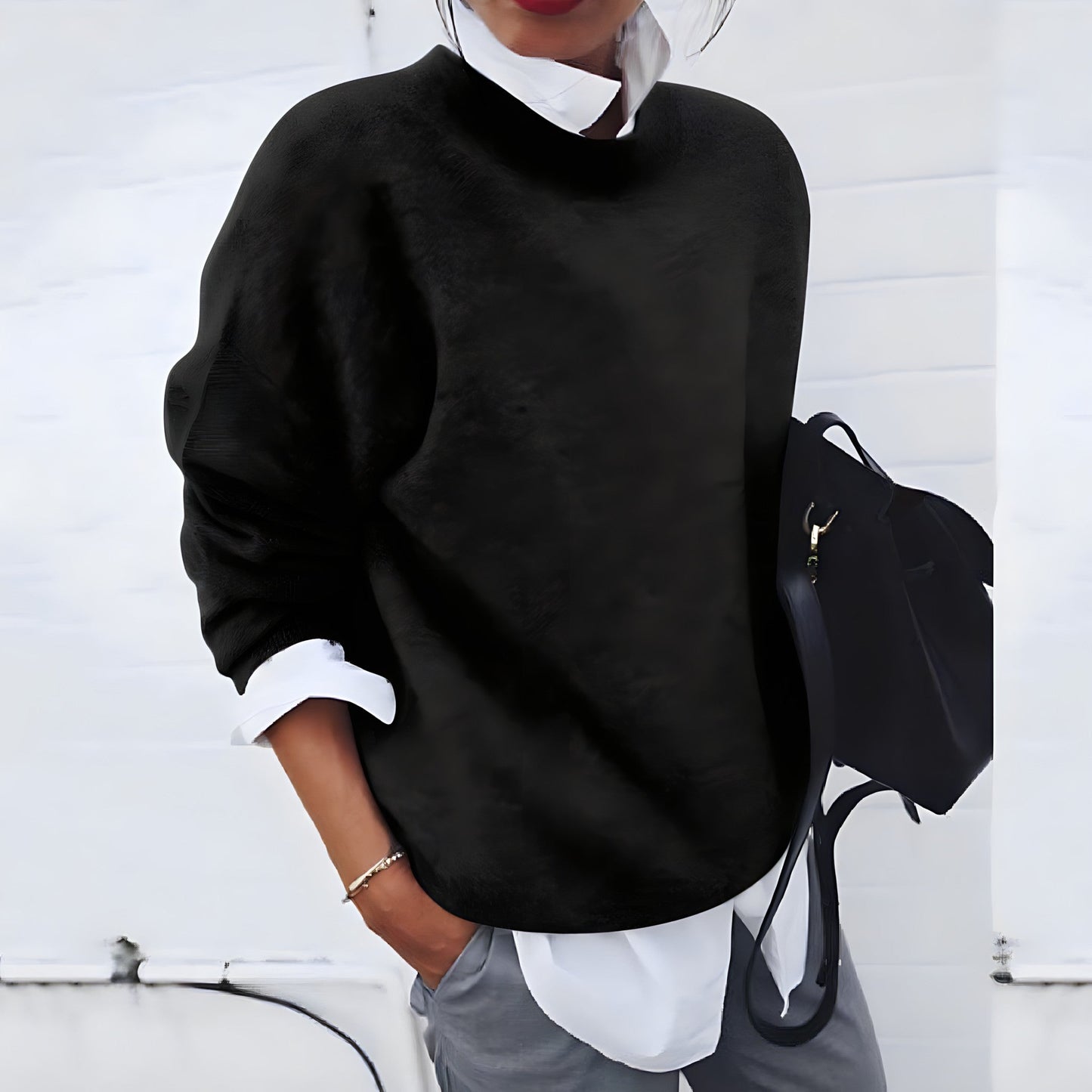 Image of Lucille | Women's Oversized Crewneck Sweater