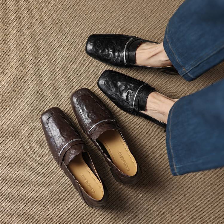 Image of Lucille | Women's Slip-On Heeled Loafers