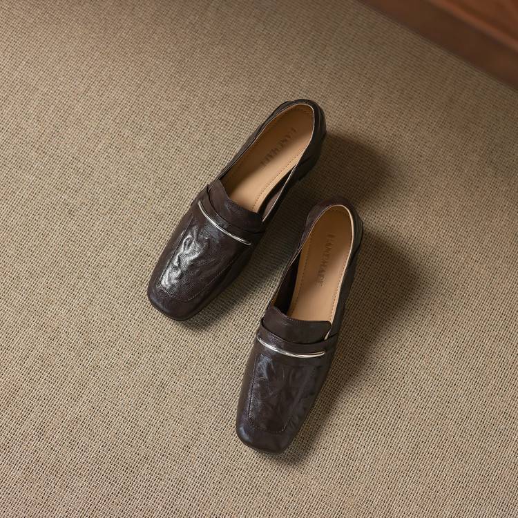 Image of Lucille | Women's Slip-On Heeled Loafers