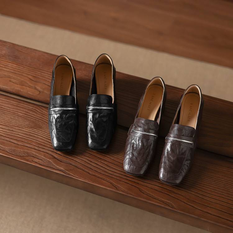 Image of Lucille | Women's Slip-On Heeled Loafers