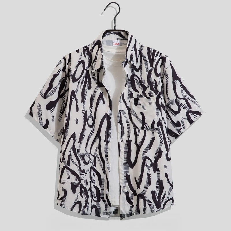 Image of Luke | Men's Button-Down Printed Shirt