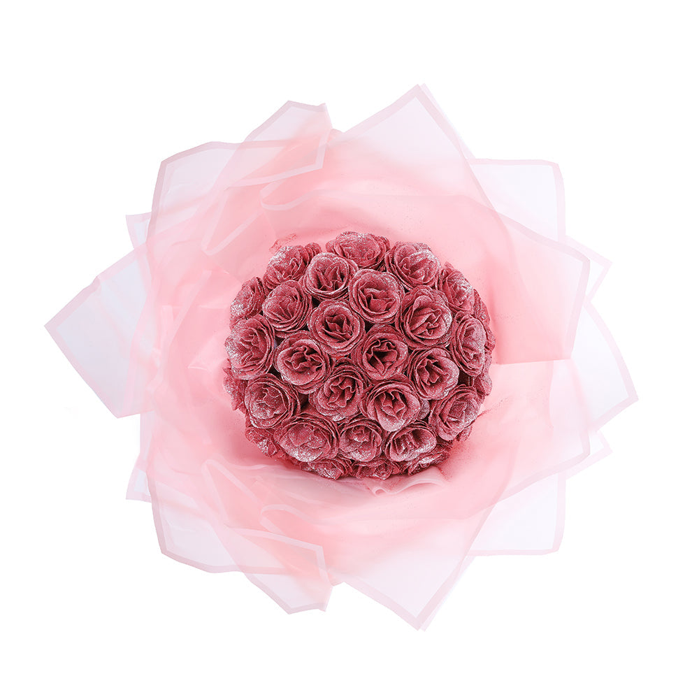 Luxe Glitter Rose Bouquet - Forever Blooming