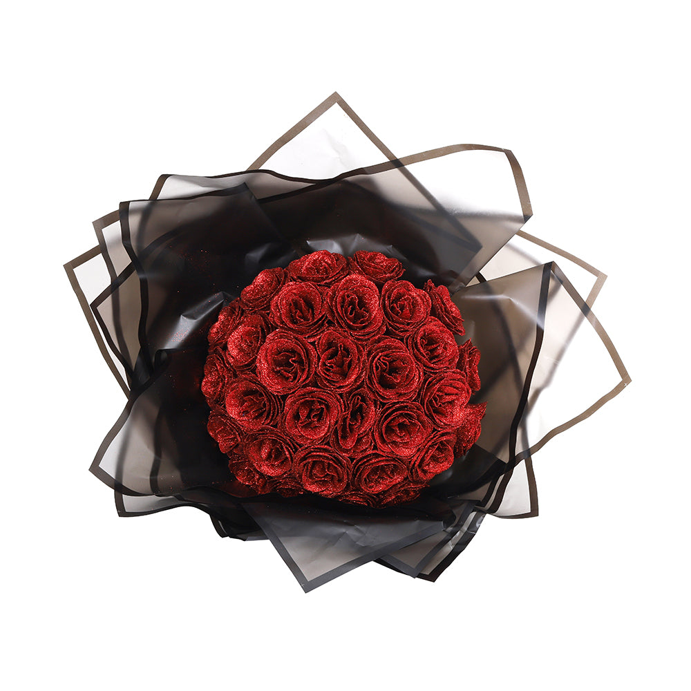 Luxe Glitter Rose Bouquet - Forever Blooming