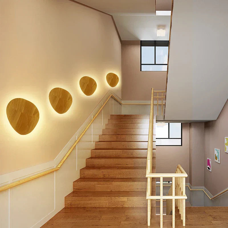 LuxeRadiant - Scandinavian Wooden Wall Lamp