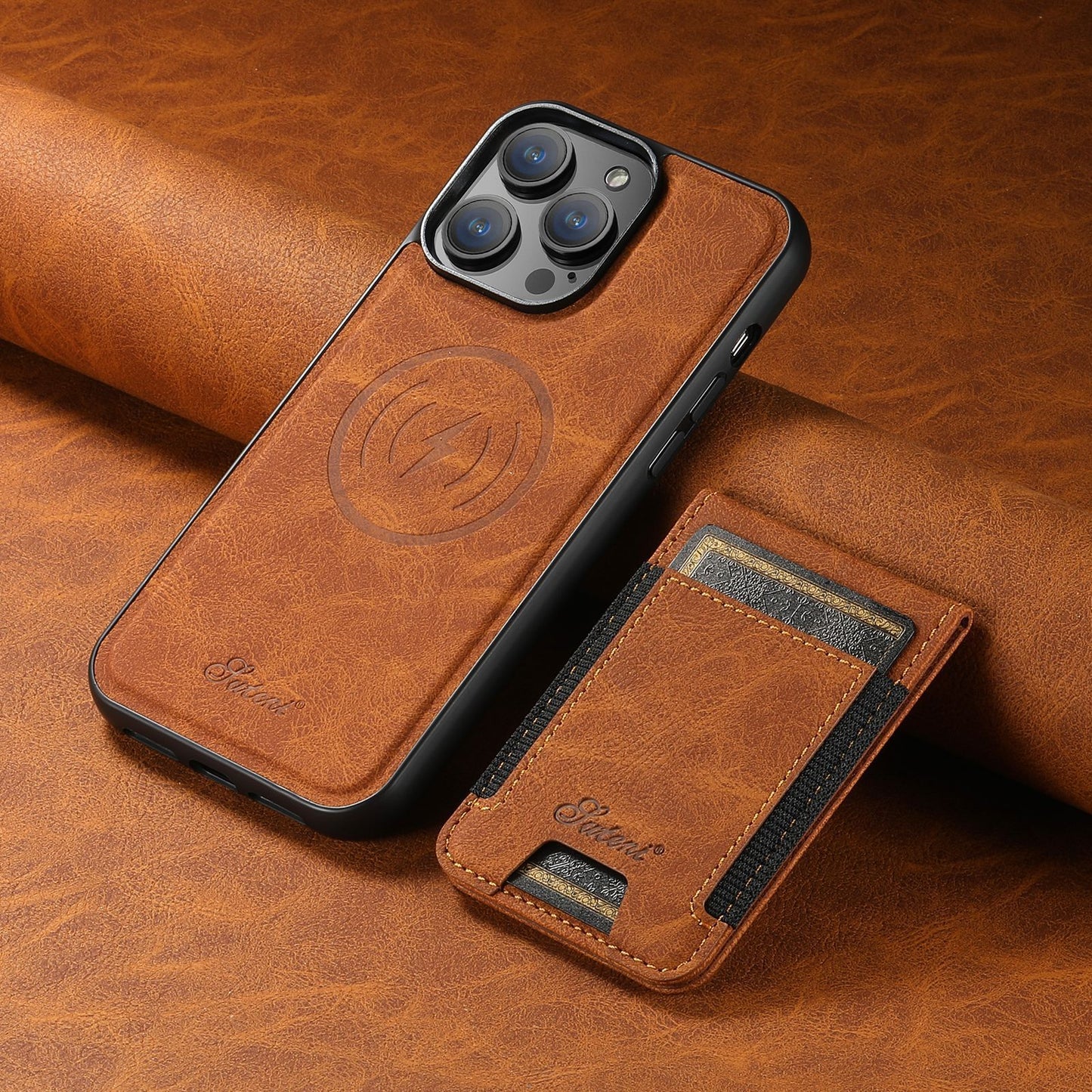 Luxury Phone Case - Card Holder & Magnetic Stand