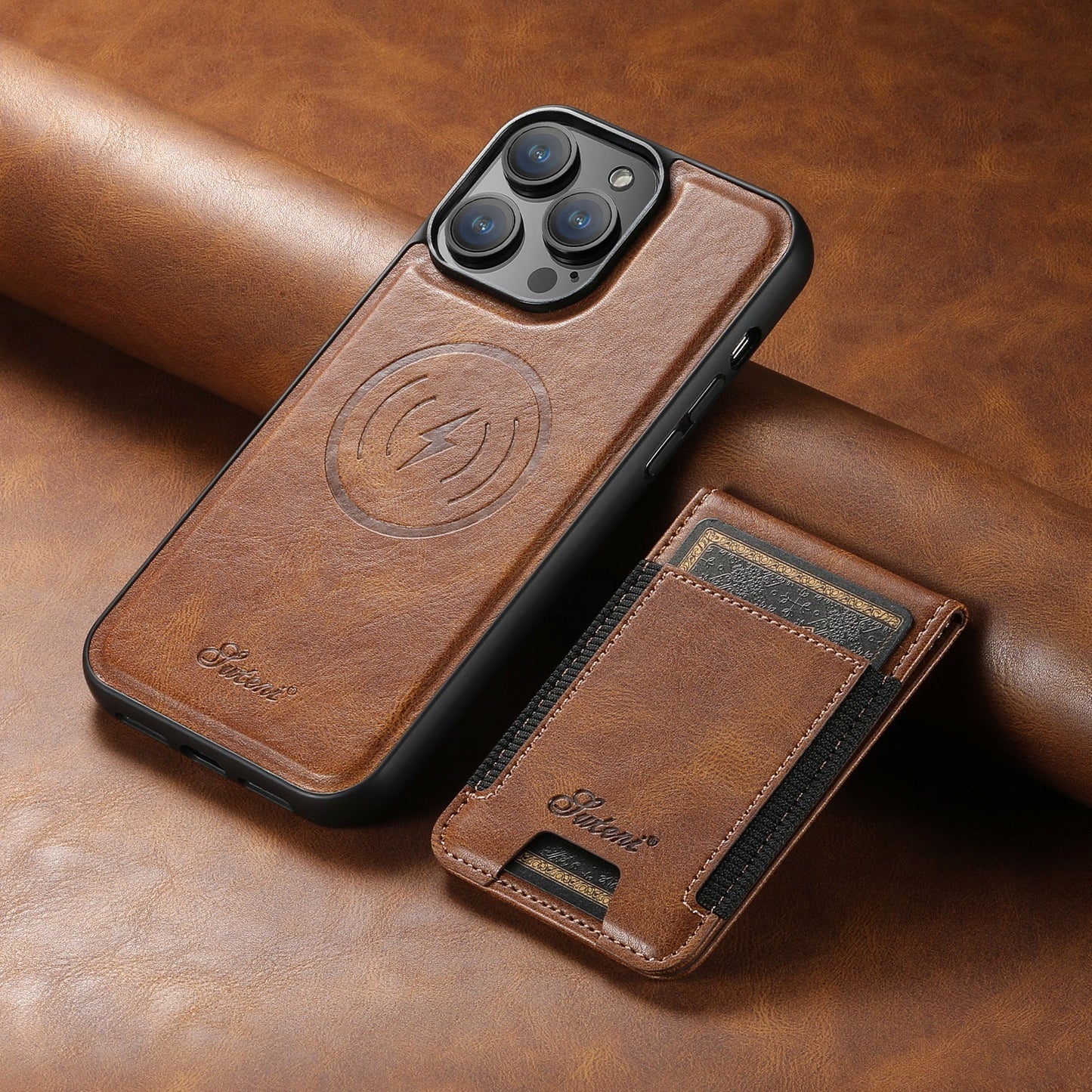 Luxury Phone Case - Card Holder & Magnetic Stand