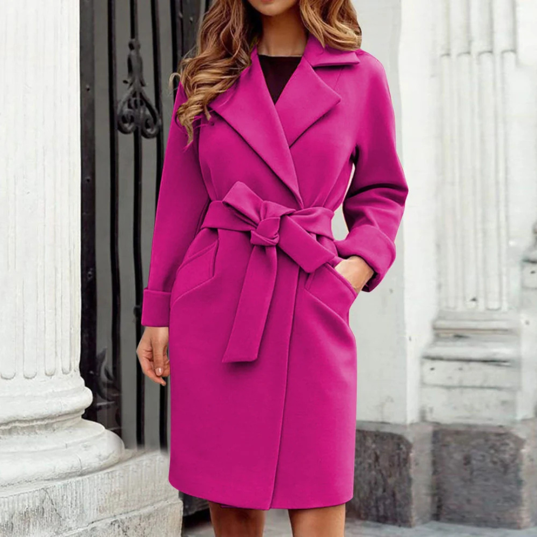 Image of Lydia | Women's Belted Knee Length Coat