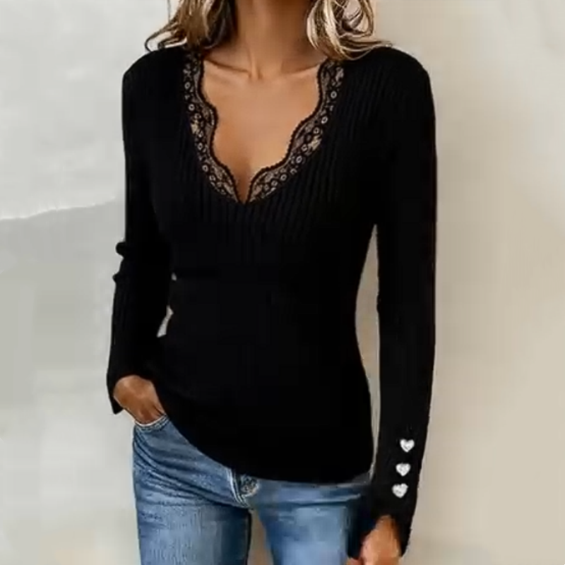 Image of Madeline | Women's Fitted Long Sleeve Top