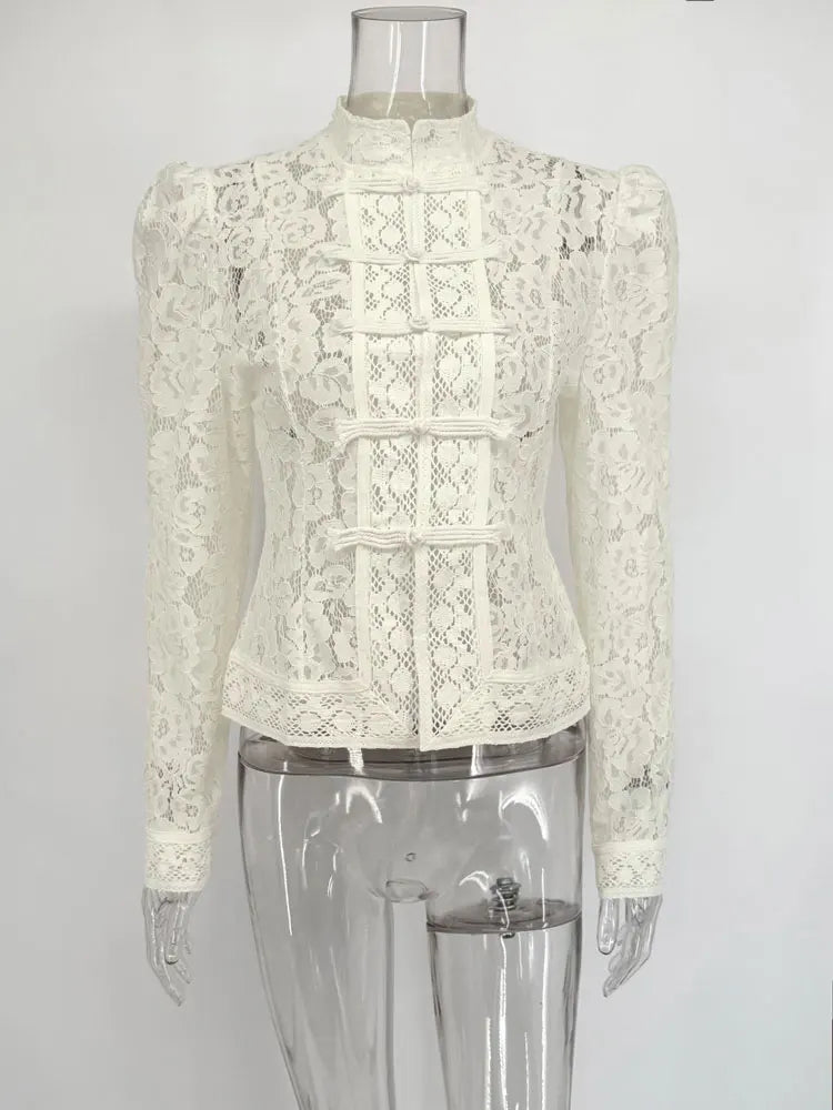 Image of Madison | Women's Fitted Lace Blouse