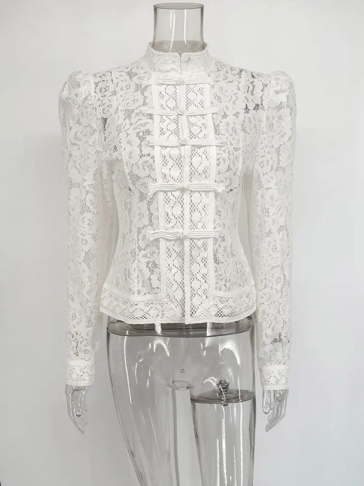 Image of Madison | Women's Fitted Lace Blouse